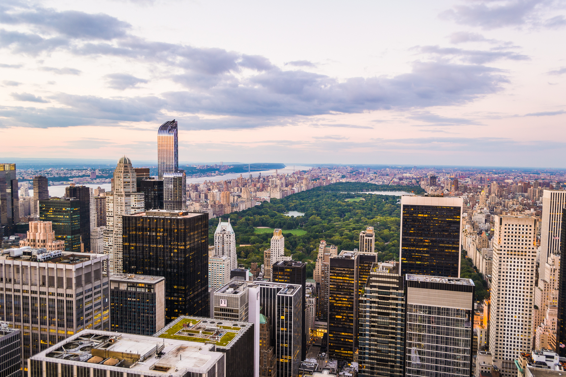 Vista Panorámica de Central Park en Manhattan, Nueva York.